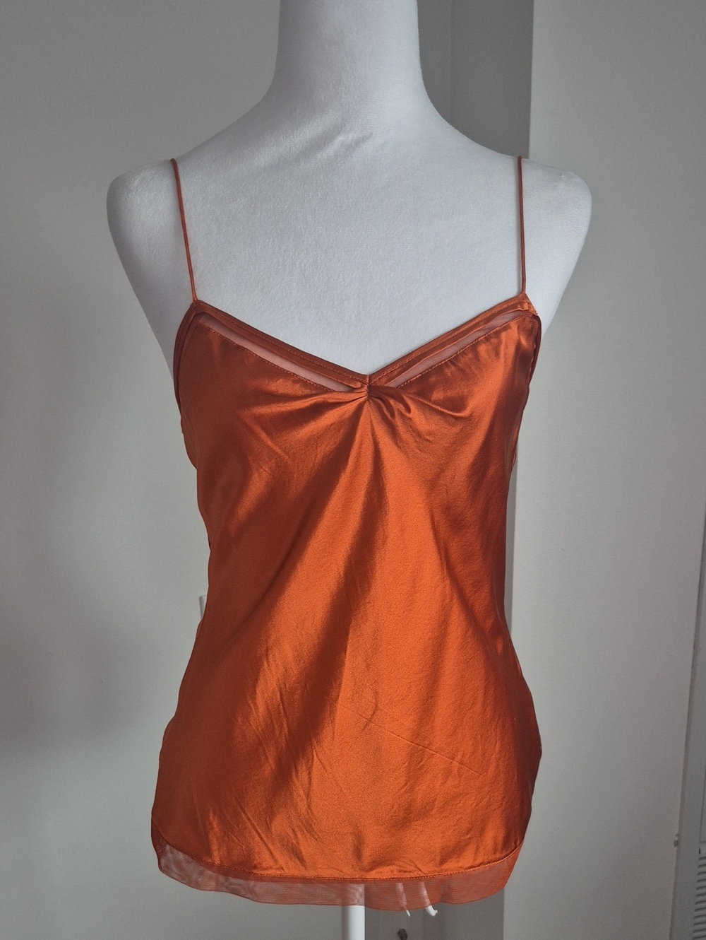 Club Monaco Orange Silk Cami Size Small